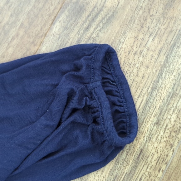 Boden V-neck Navy Blouse with Lace Detail - Picture 6 of 9